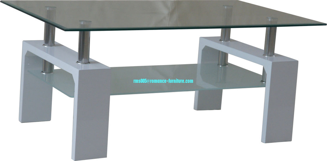 simple design 8mm tempered glass top coffee table  A703