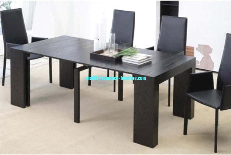 MDF attached veneer with painting,Dining table HT001-1