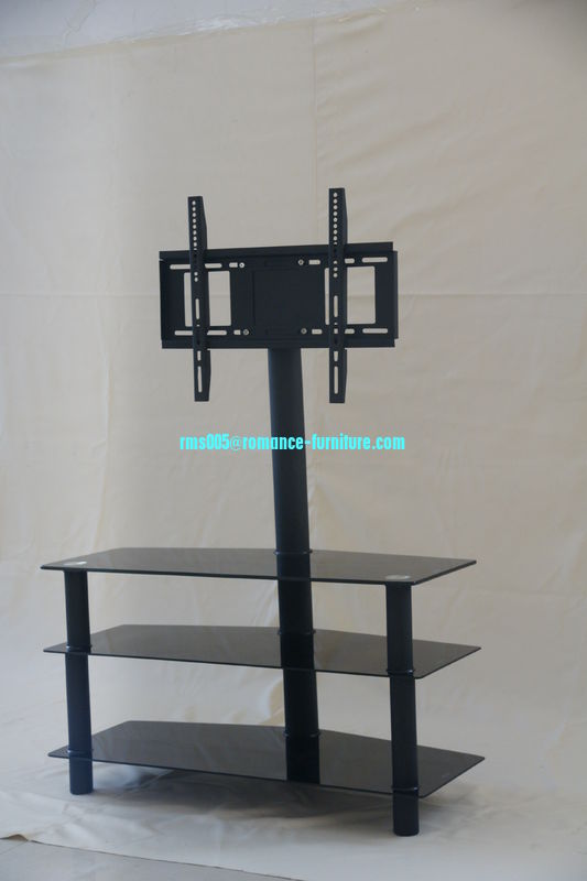 8mm tempered glass /powder coated TV stand TV081