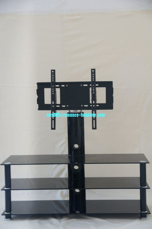 8mm tempered glass /powder coated TV stand TV082