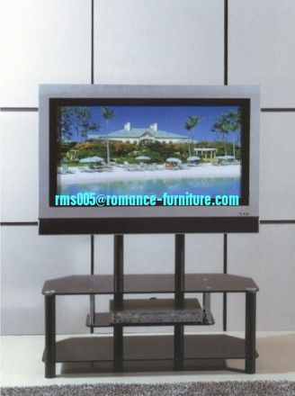 powder coating/10mm temper glass TV stand TV026