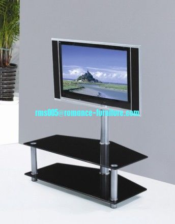 powder coated/10mm tempered glass TV stand TV029