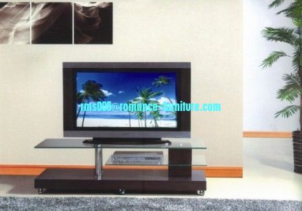 powder coated/8mm tempered glass TV stand TV032
