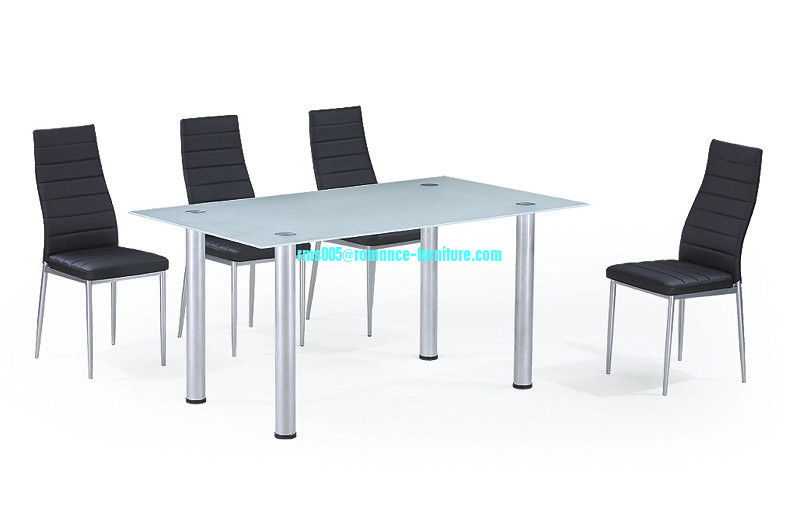 large size tempered glass dining table made in china T055