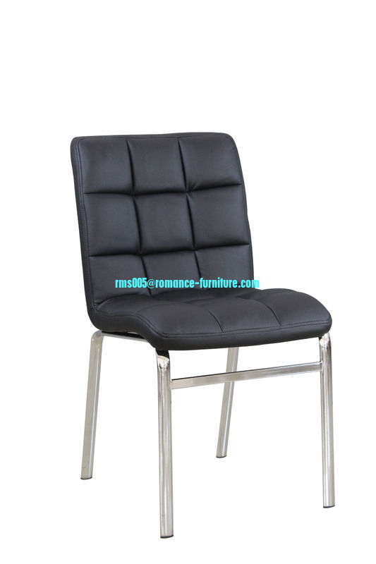 chromed-plated/soft leather Ding chair C313