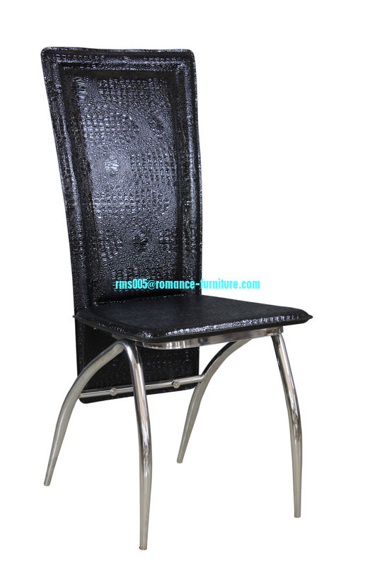 chromed-plated/soft leather Ding chair C319