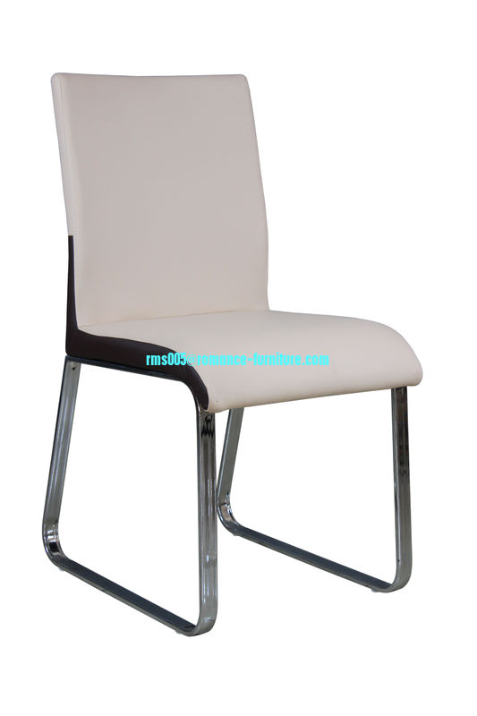chromed-plated/soft leather Ding chair C320
