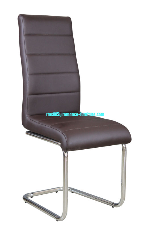 chromed-plated/soft leather Ding chair C321