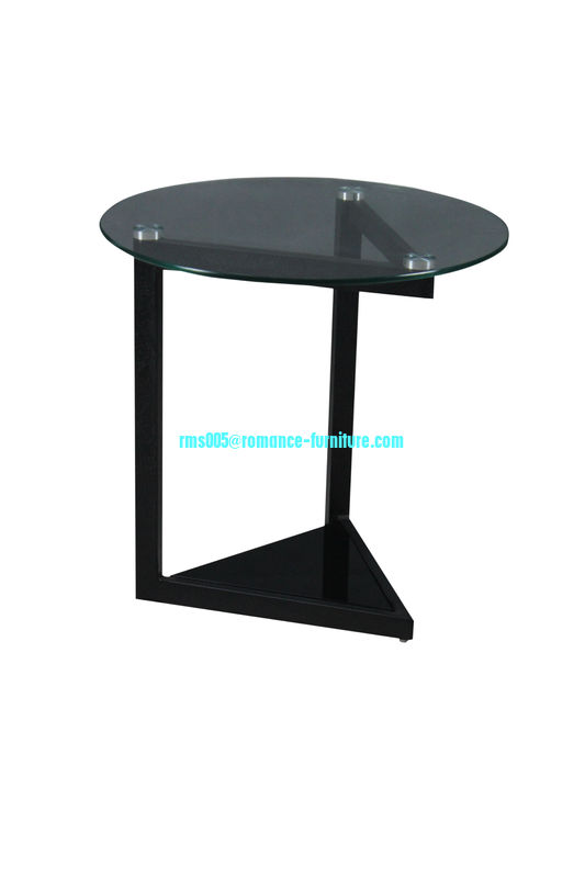 Metal powder coating legs /tempered glass tea table/coffee table A336