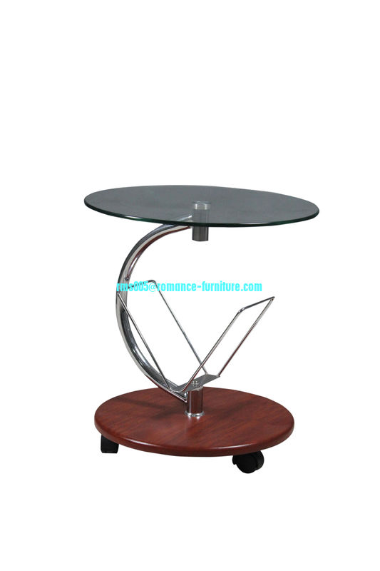 Metal chromed legs /tempered glass tea table/coffee table A340