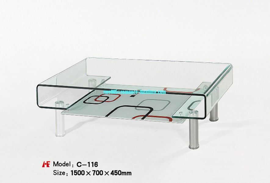 Hot bending glass/tempered glass tea table/coffee table/end table C-116