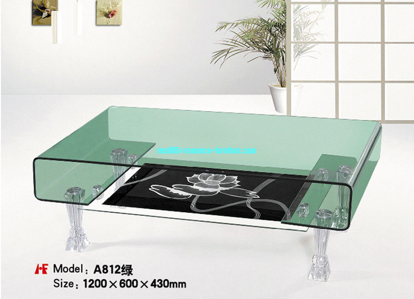 Hot bending glass/tempered glass tea table/coffee table/end table A812(green)