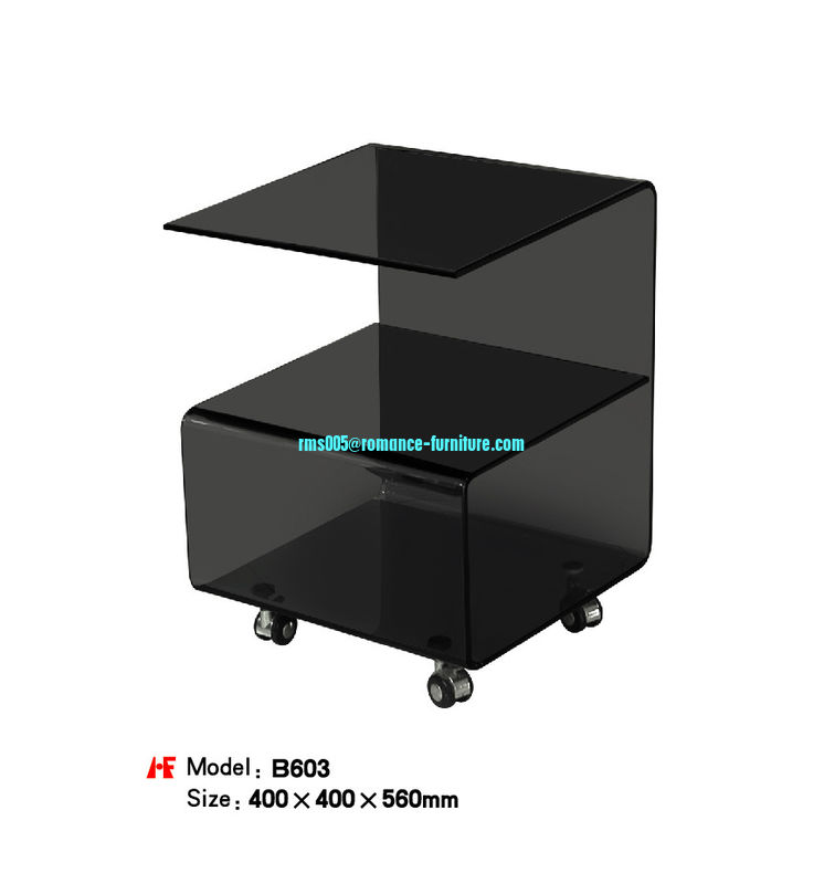 good quality Hot bending glass coffee table end table B603