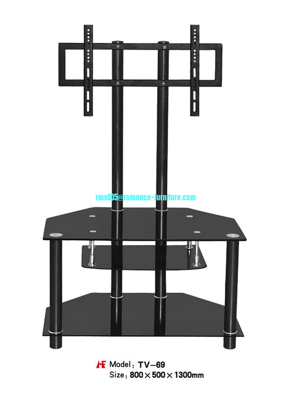 hot bending glass and stainless legs TV stand TV-69