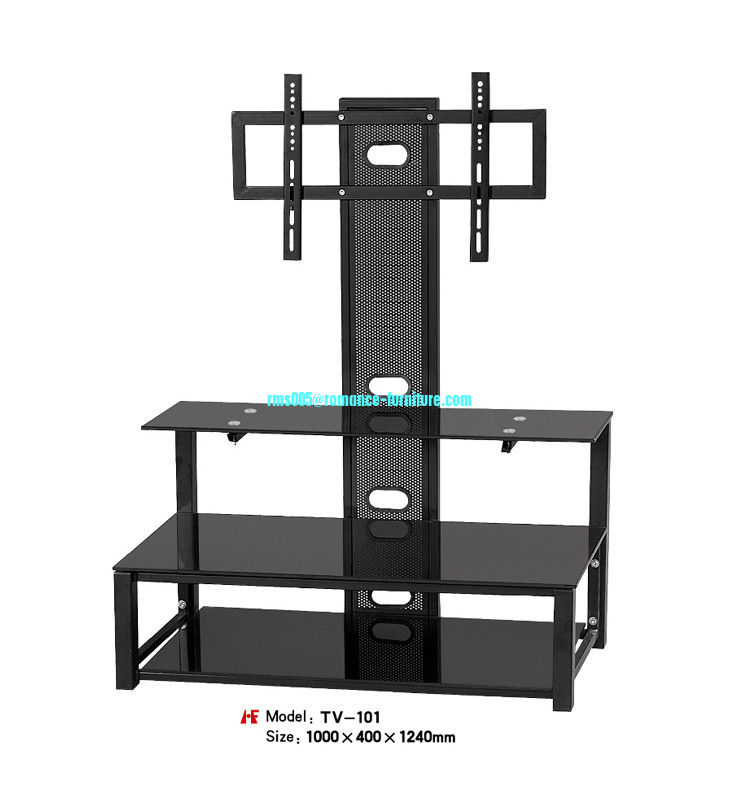 hot bending glass and stainless legs TV stand TV-101
