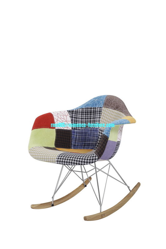 fabric  seat/ chrome with  steel legs/beach woood base PC447-1