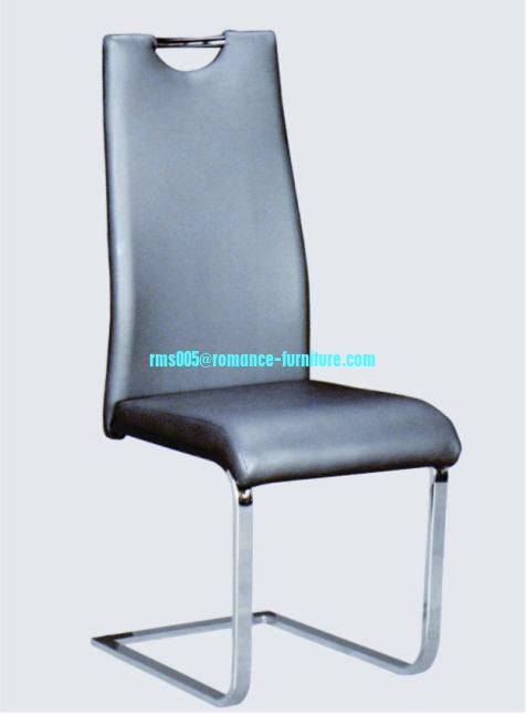 dining chair,PU seat/ chrome with steel legs  C1568