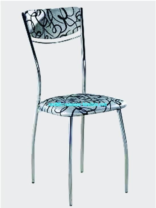 dining chair,soft PU /chrome witn steel legs dining chair C1537