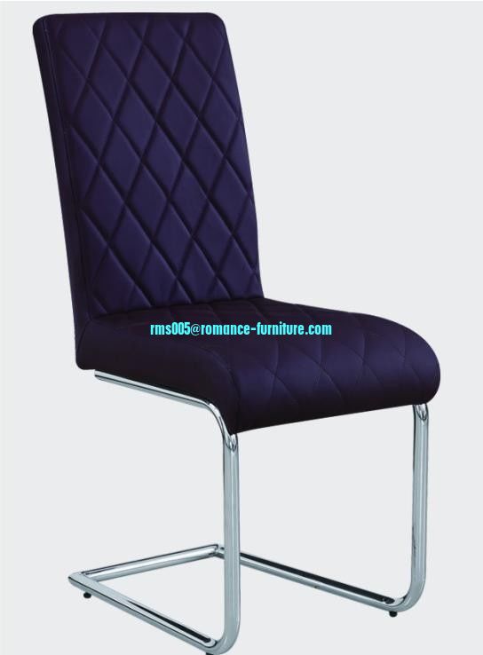 dining chair,soft PU /chrome witn steel legs  C1526