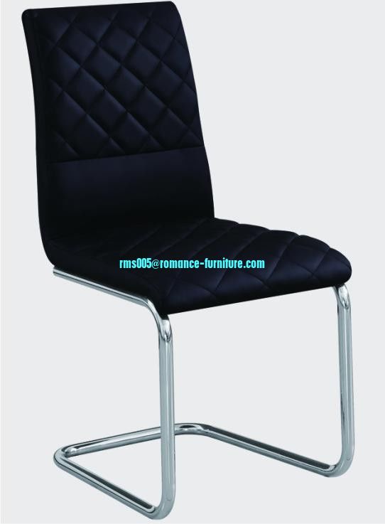soft PU /chrome witn steel legs dining chair C1536