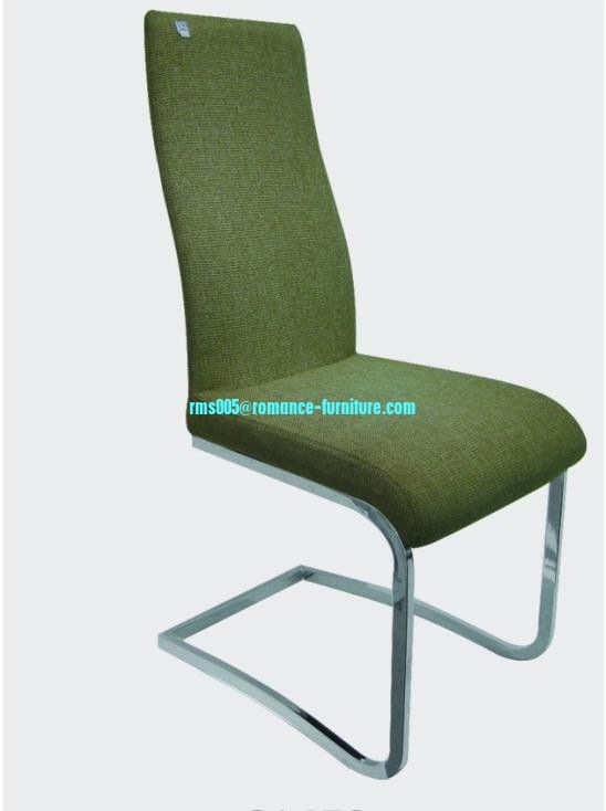 fabric  seat/ chrome with  steel legs dining chair C1453