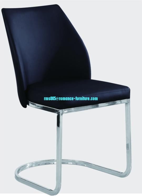 soft PU /chrome witn steel legs dining chair C1545