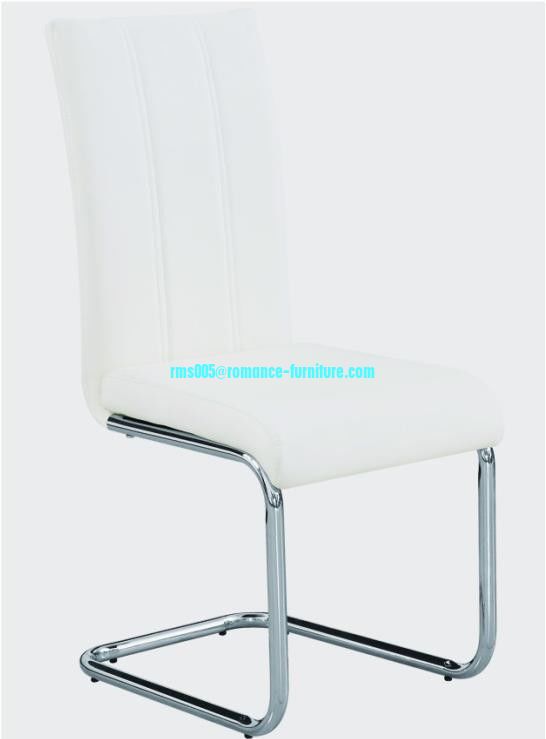 soft PU /chrome witn steel legs dining chair C1525