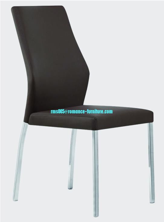 soft PU /chrome witn steel legs dining chair C1407