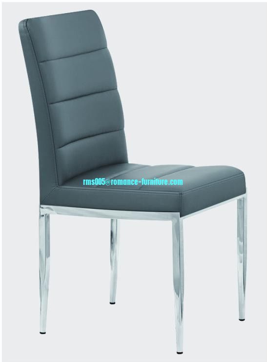 soft PU /chrome witn steel legs dining chair C1408