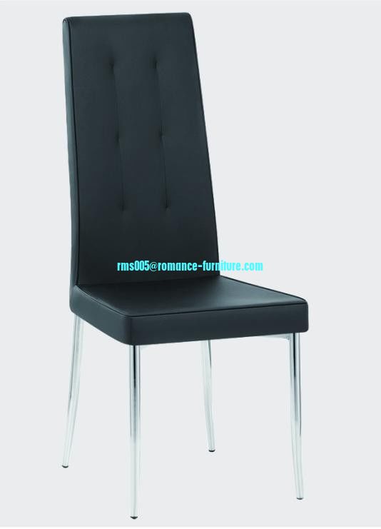 soft PU /chrome witn steel legs dining chair C844