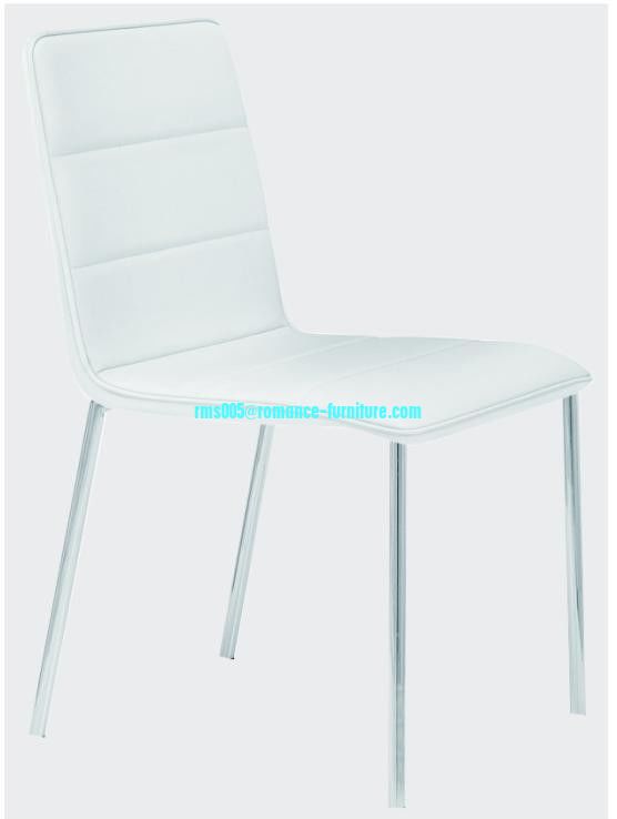 soft PU /chrome witn steel legs dining chair C1410