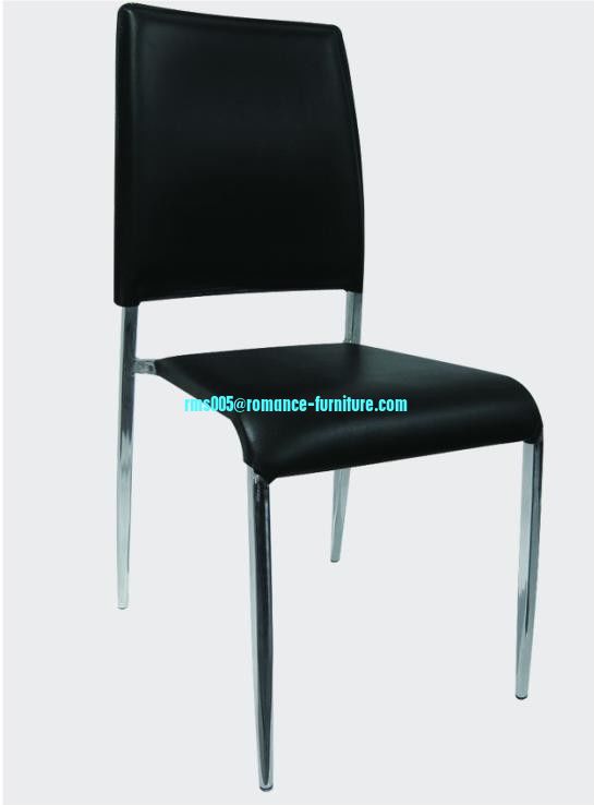 soft PU /chrome witn steel legs dining chair C1463