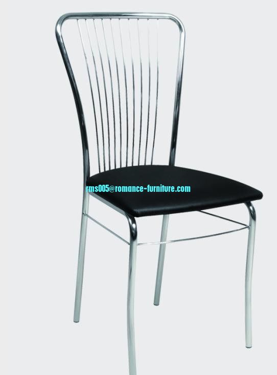 soft PU /chrome witn steel legs dining chair C1411