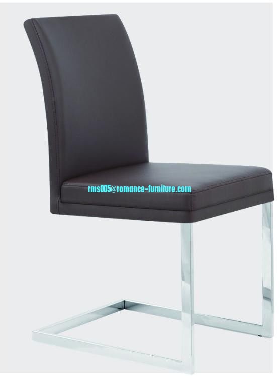 soft PU /chrome witn steel legs dining chair C1414