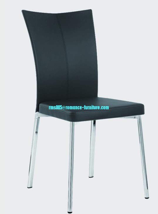 soft PU /chrome witn steel legs dining chair C1412