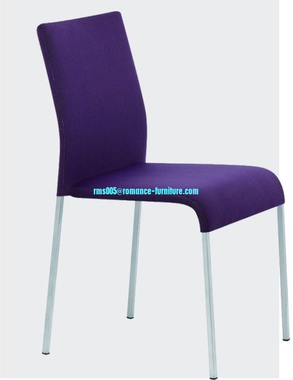 soft PU /chrome witn steel legs dining chair C1417