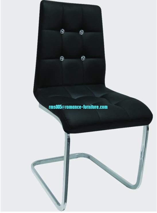 soft PU /chrome witn steel legs dining chair C1471