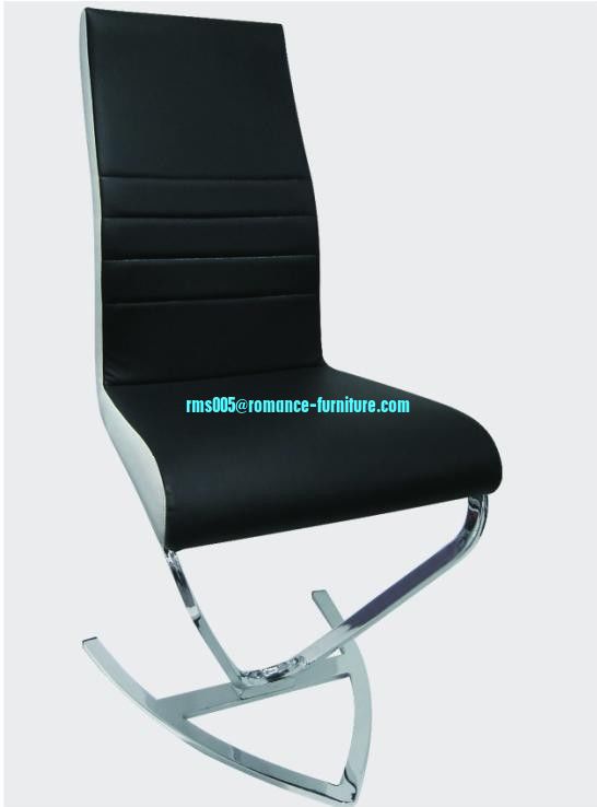 soft PU /chrome witn steel legs dining chair C1478
