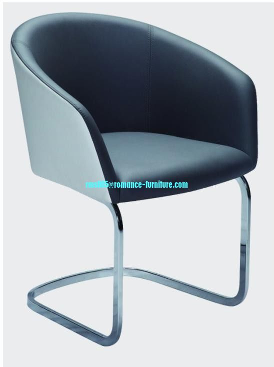 soft PU /chrome witn steel legs dining chair C1480