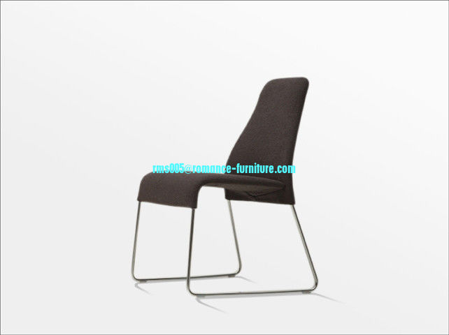 soft PU /chrome witn steel legs dining chair C1490