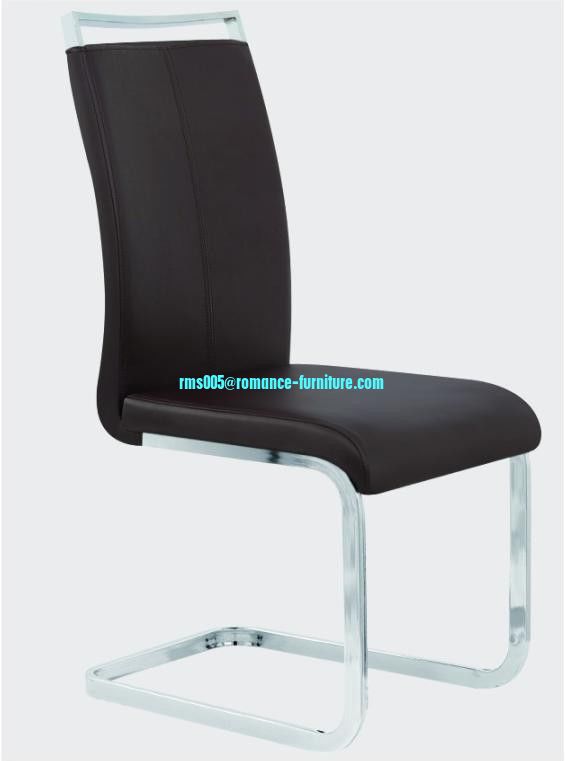soft PU /chrome witn steel legs dining chair C1413