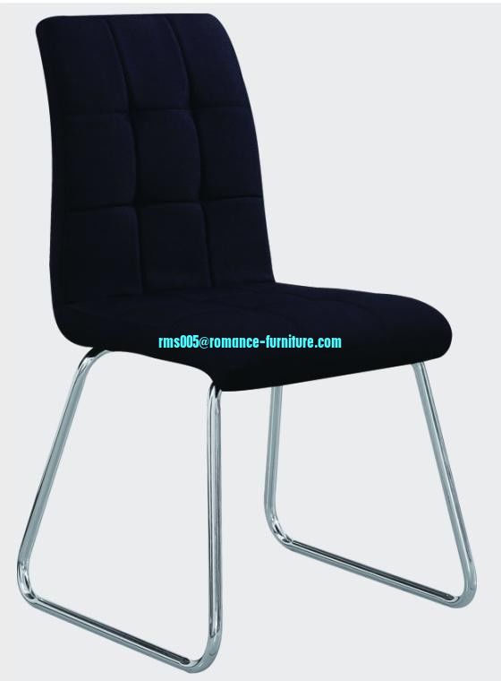 soft PU /chrome witn steel legs dining chair C1541-1