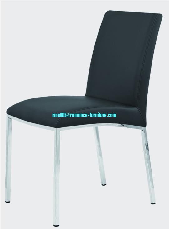 soft PU /chrome witn steel legs dining chair C1418