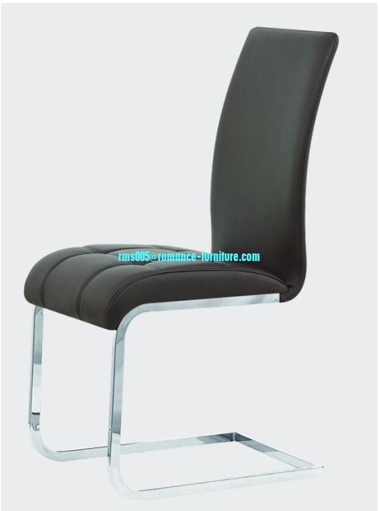 soft PU /chrome witn steel legs dining chair C1419