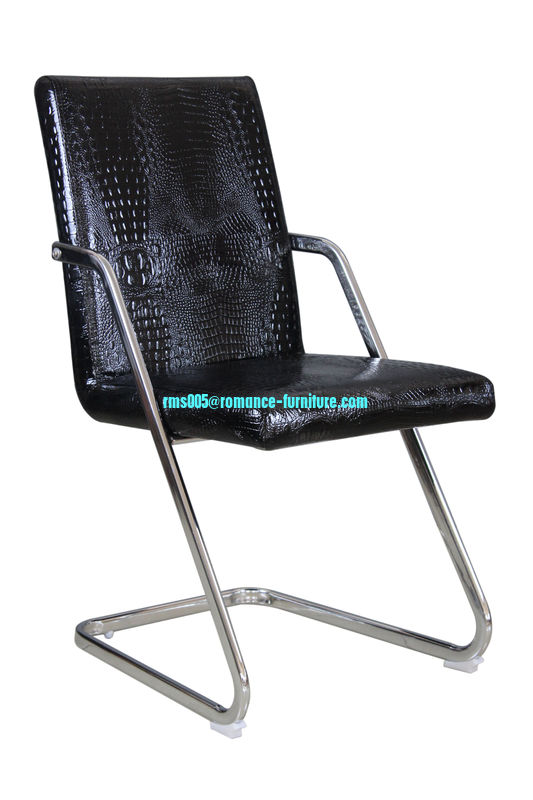 chromed-plated/soft leather Ding chair C323