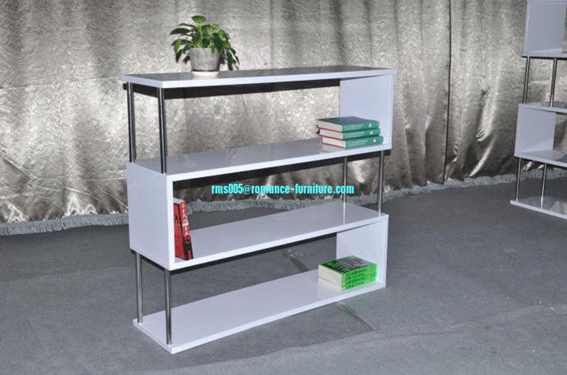 "25mm MDF with White High Gloss on top,bottom shelf melamine Connecting Rod HS003