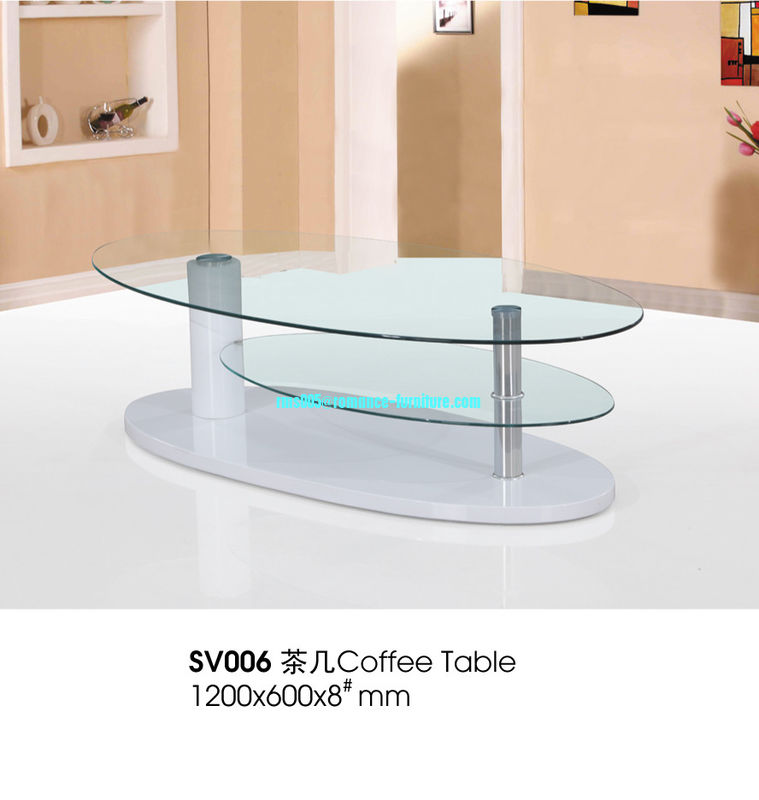 top 8mm temper glass( down5mm) /MDF with painting tea  table A447