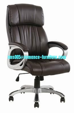 Office task chair with nylon armrest, made of PU & PVC material and w/o fire-proof foam/sw
