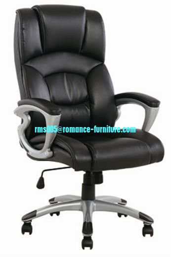 Office task chair with nylon armrest, Made of PU & PVC material and w/o fire-proof foam, 3