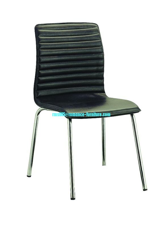 back and seat with hard leather,metal framed with chromed legs. C-05